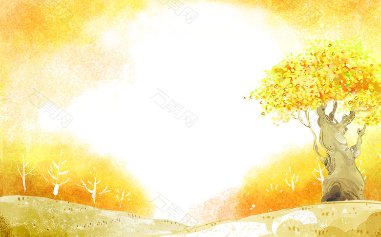 秋日暖阳暖色调背景素材背景素材图片下载 万素网