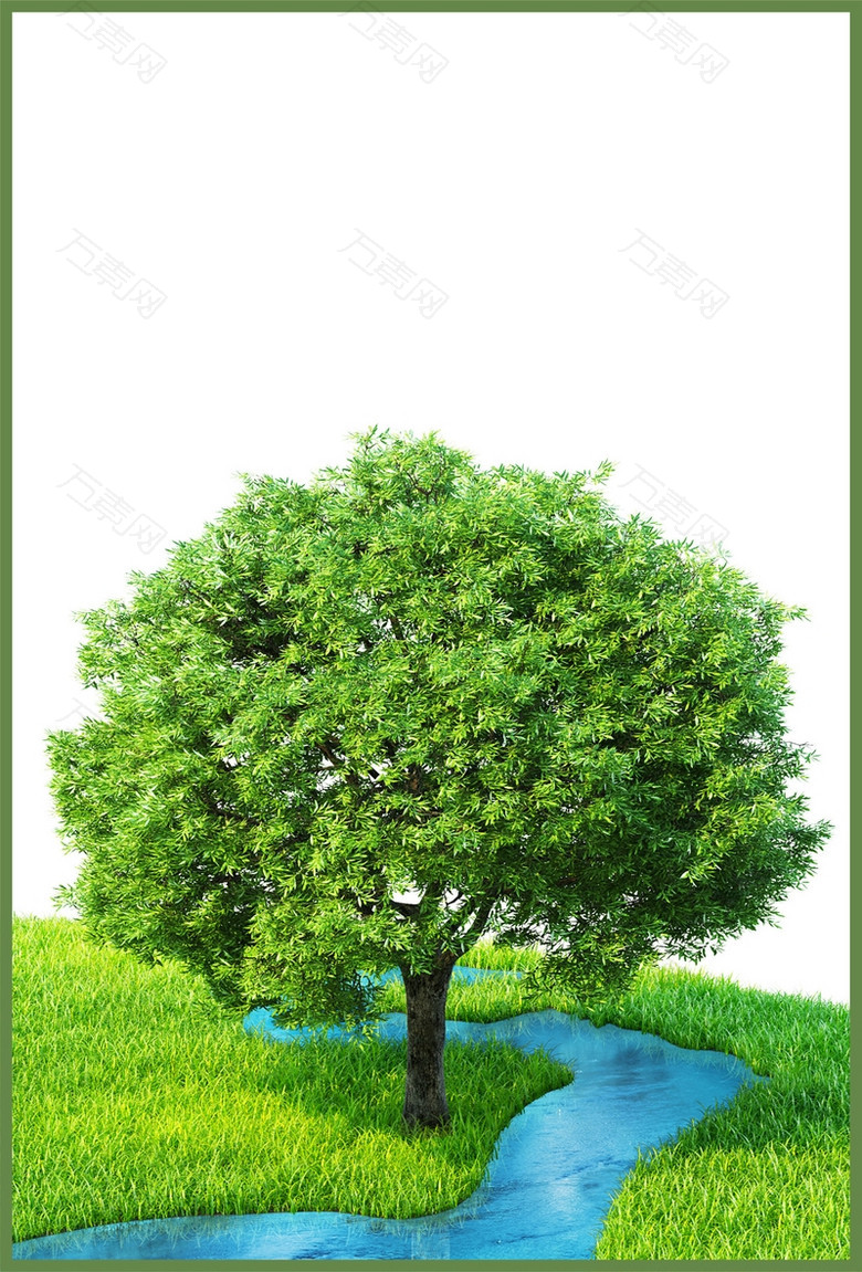 植树节公益cdr海报背景模板