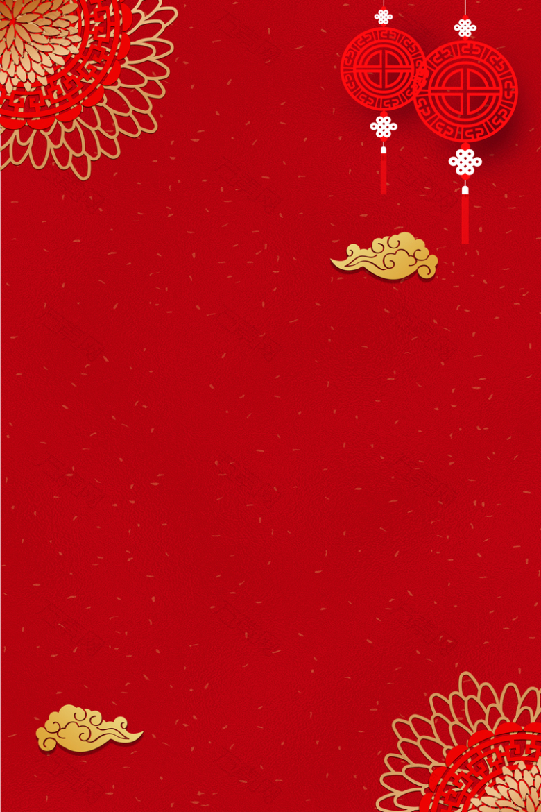 红色背景底纹元素