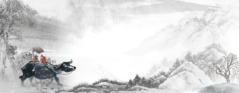 中国风banner背景