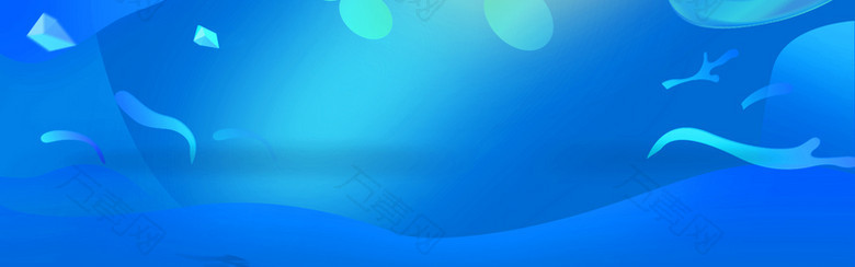 蓝色扁平数码促销电商淘宝banner