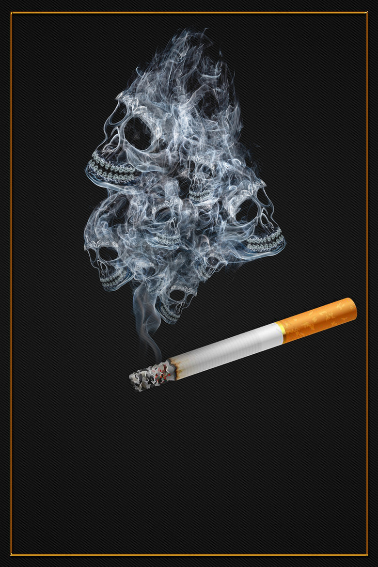 禁止吸烟几何大气黑色banner