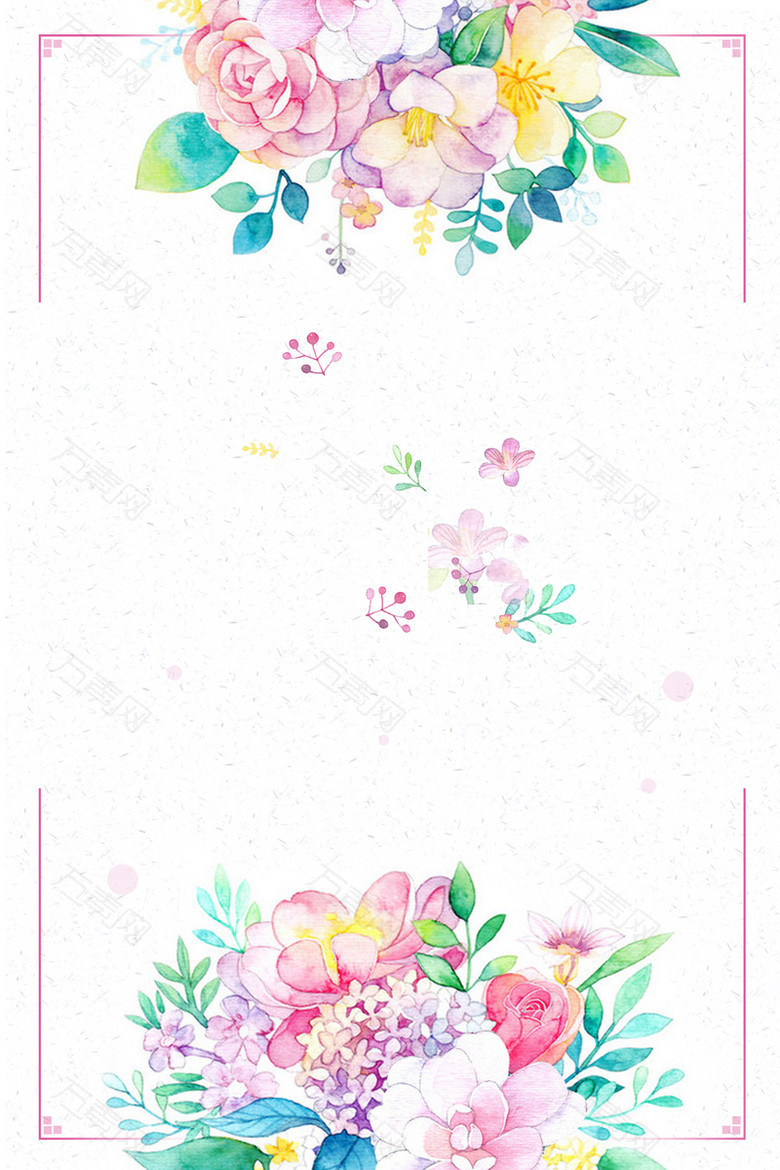 清新风夏季新品促销海报背景