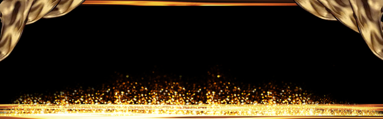 简约大气高端金色海报banner
