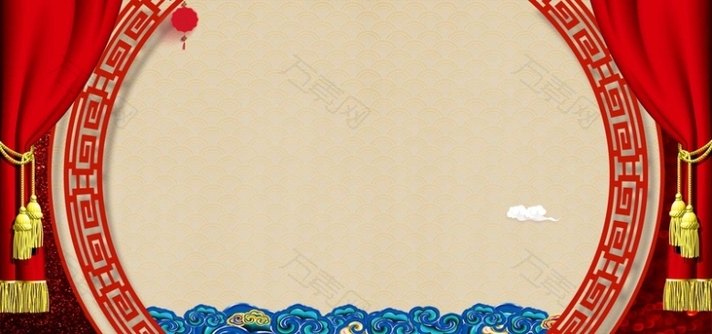 喜庆红色海报背景