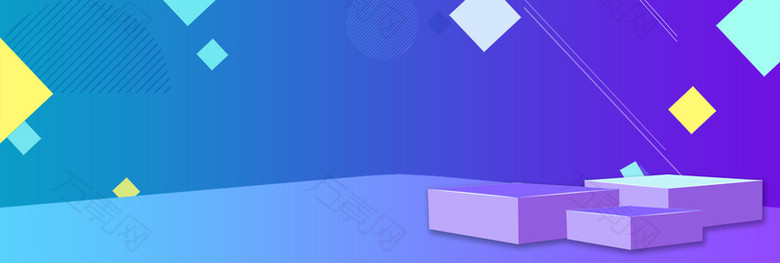 立体渐变活动banner