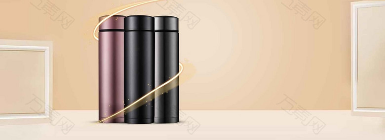 简约大气保温杯上新banner