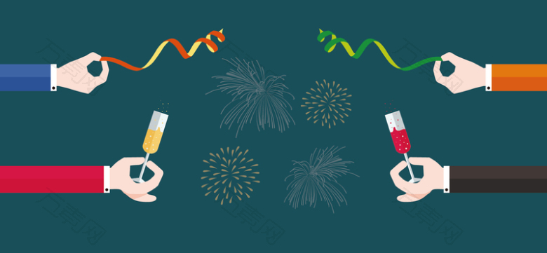 节日庆祝商务背景图