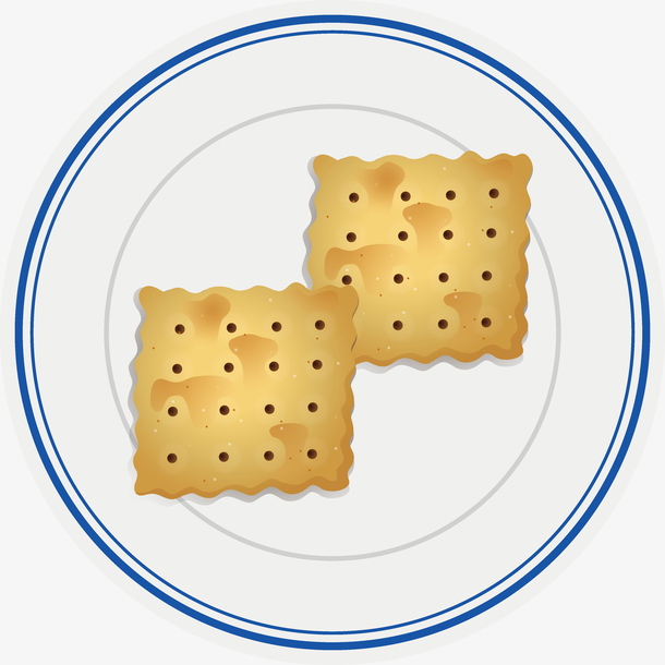 手绘矢量美食葱油饼素材