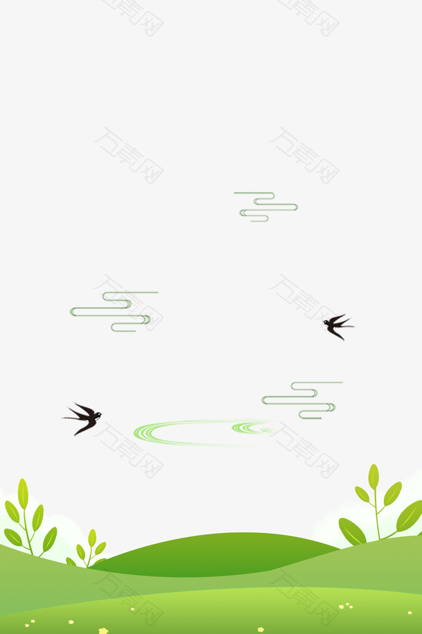 二十四节气之春分山区燕子飞舞