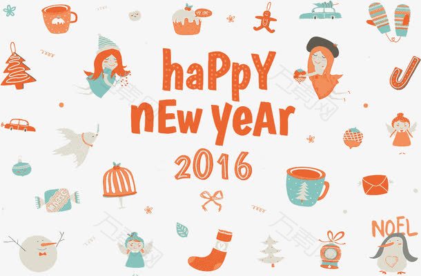 圣诞元旦新年卡