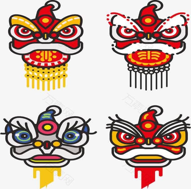 矢量图狮子头
