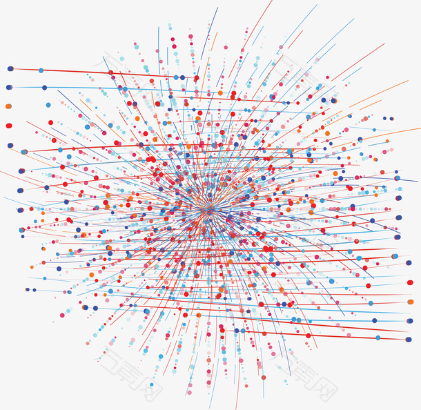 网络科技旋转光效