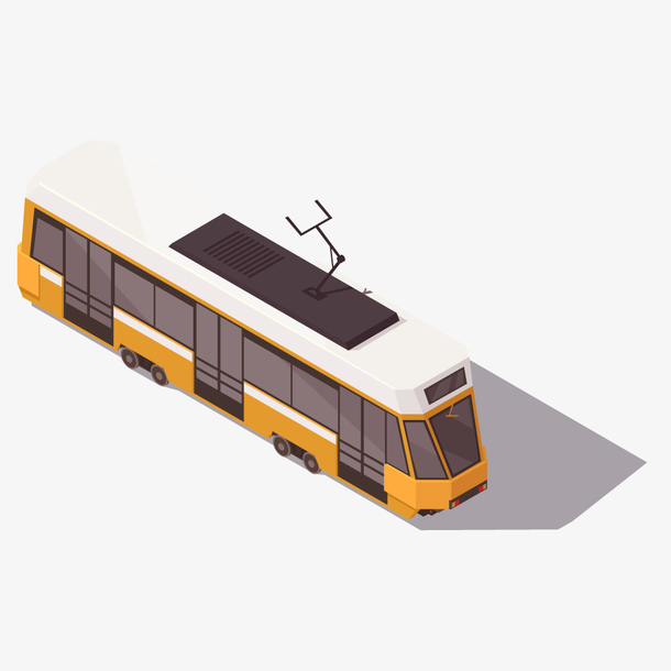 卡通电车图片 卡通电车素材下载 万素网