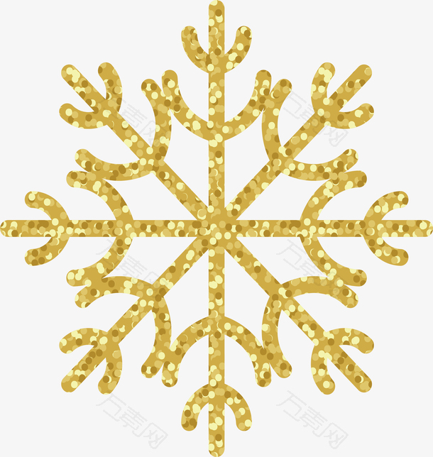 金色的雪花
