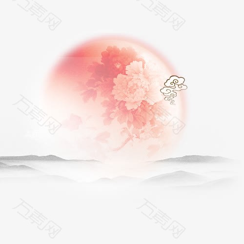 中秋高清多图层素材月亮