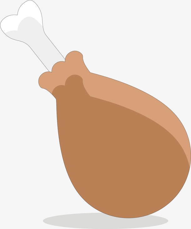 卡通鸡腿矢量图下载