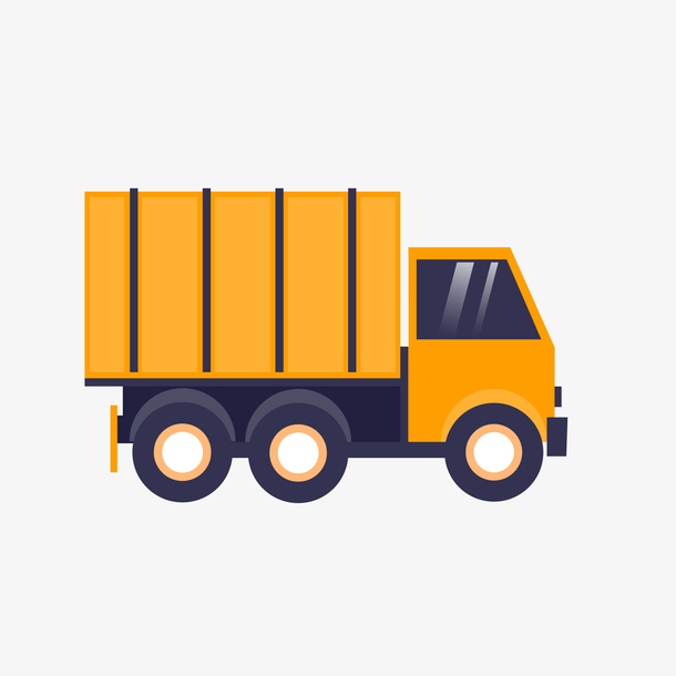 卡通箱货矢量图下载