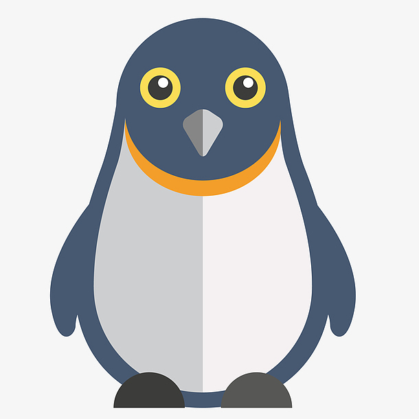 可爱卡通企鹅
