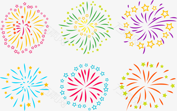 节日庆祝烟花绽放
