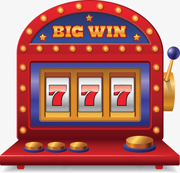 红色幸运抽奖赌博机