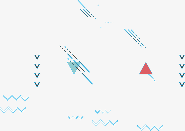 清新波普几何矢量抽象装饰素材