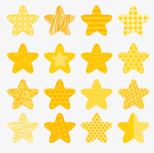 黄色五角星 素材 免费黄色五角星图片素材 黄色五角星素材大全 万素网