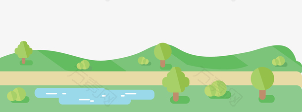 卡通草地