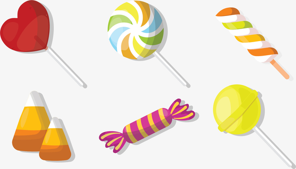 卡通螺旋圆形糖果