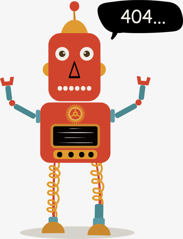 红色机器人动画片图片