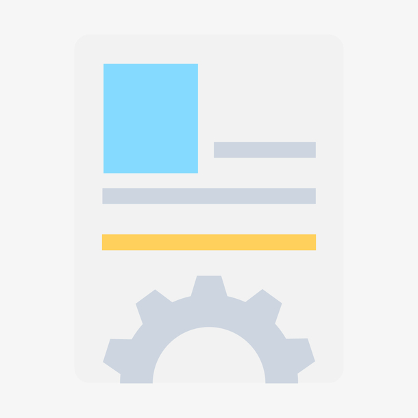 设置说明书卡通插画