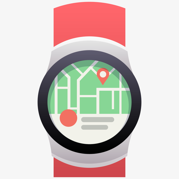 智能手表卡通插画