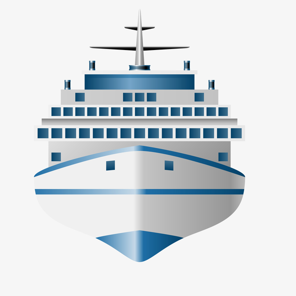 卡通轮船的船只设计