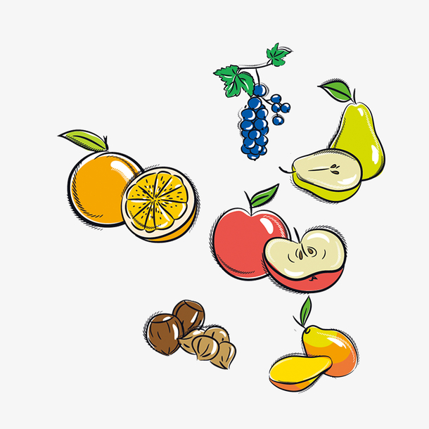 手绘水果图片-手绘水果设计素材-手绘水果素材免费下载-万素网