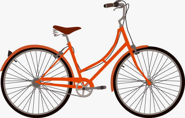 矢量手绘自行车