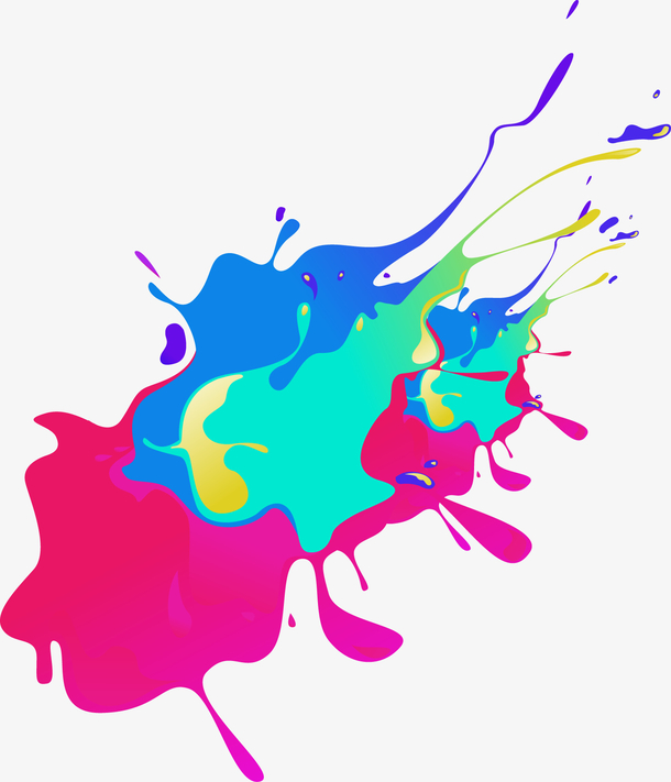 大气炫彩流体渐变装饰图案