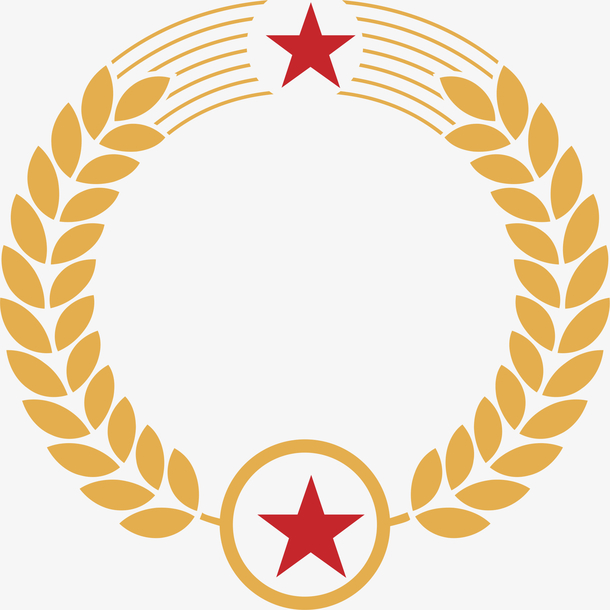 五角星公安标志麦穗