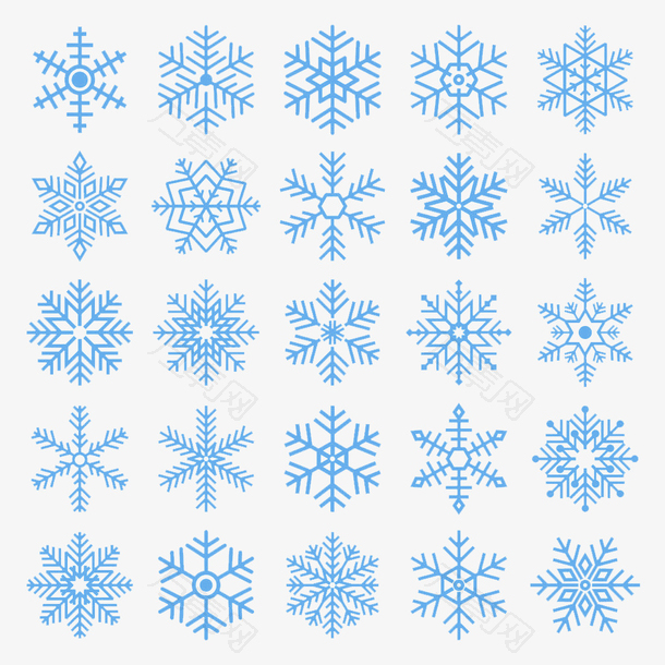 雪花矢量素材