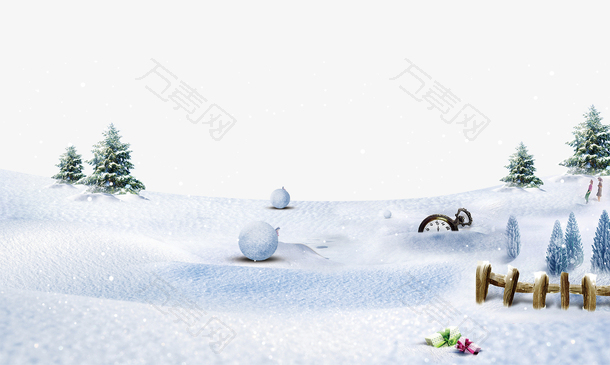 圣诞快乐雪花背景设计
