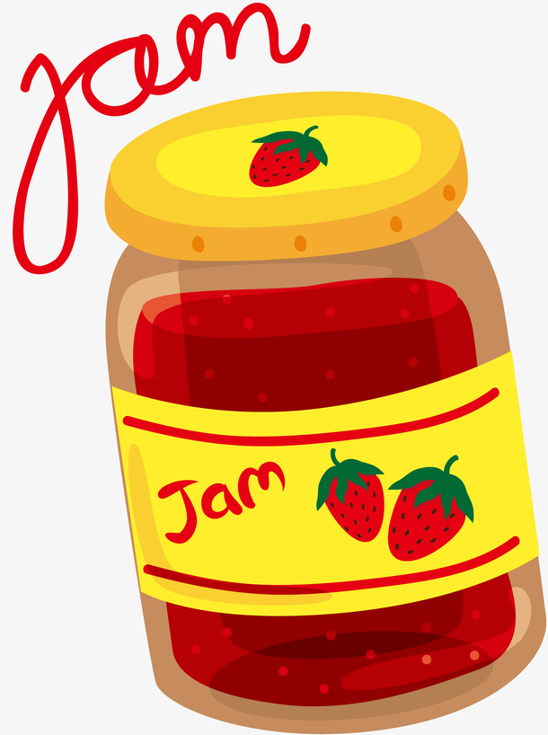 装饰草莓酱素材