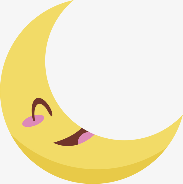 婴儿物品月牙贴图图标素材