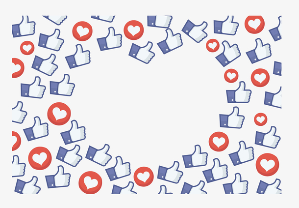 社交媒体点赞拇指