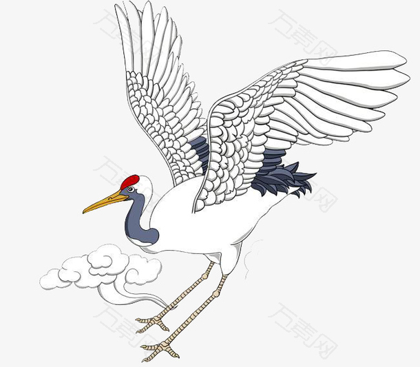 国潮文化仙鹤祥云