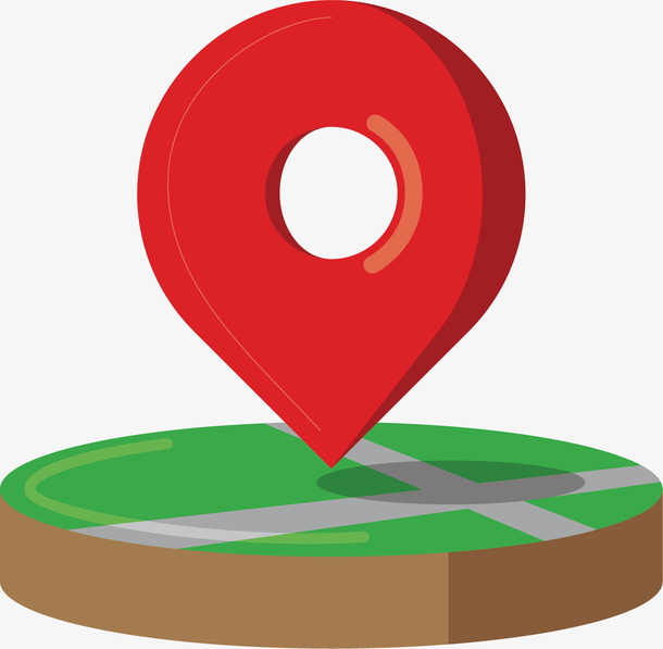 矢量图创意地点标志