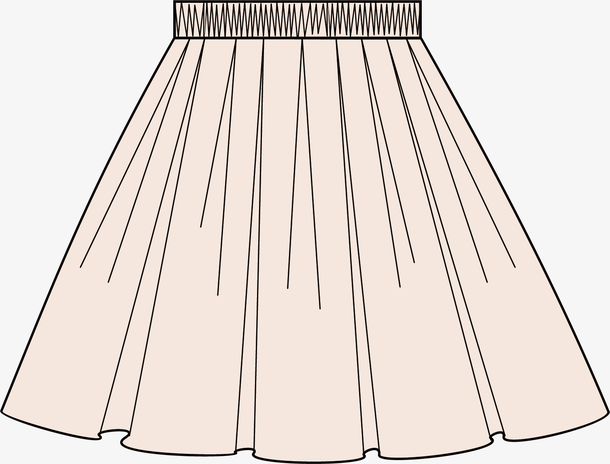 卡通裙子矢量图下载