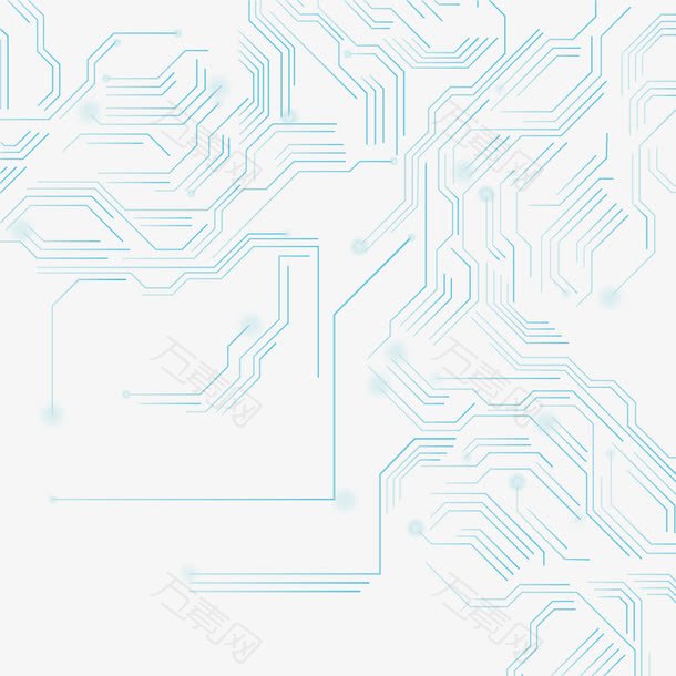 矢量蓝色电路背景纹理免费下载