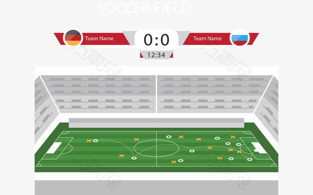 世界杯足球场海报