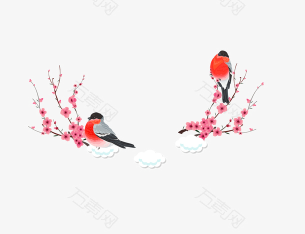 树枝上的喜鹊