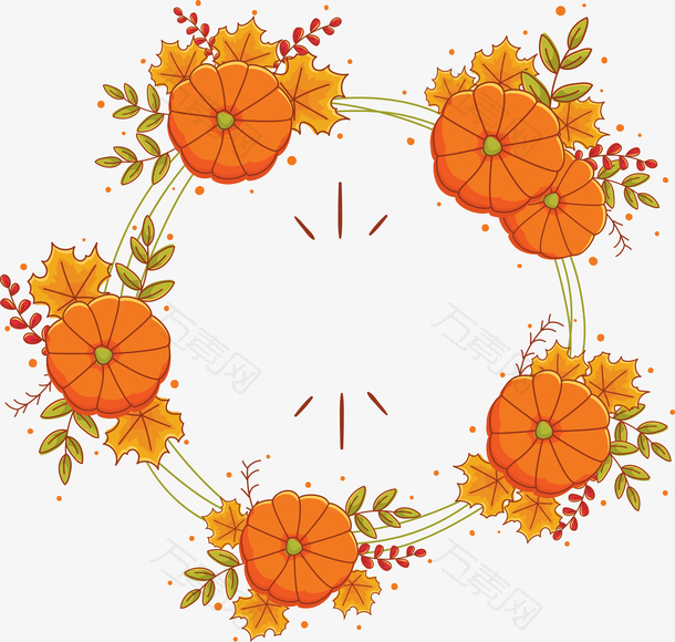 感恩节南瓜装饰