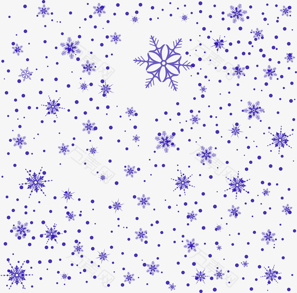 唯美紫色雪花